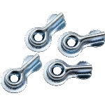 Paquet de 4 demi barrettes tournantes de 1-1/4 po, zinc