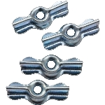 Paquet de 4 barrettes tournante de 1-3/4 po, zinc