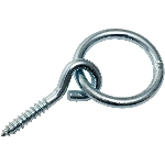 Anneau d'attelage de 5/16 po x 3-1/4 po en zinc, avec tire-fond