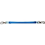 Anneau porte-clés de 15 cm avec ressort et pince, couleurs variées
