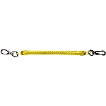 Anneau porte-clés de 15 cm avec ressort et pince, couleurs variées