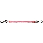 Anneau porte-clés de 15 cm avec ressort et pince, couleurs variées