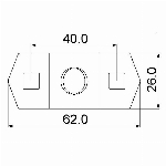 Loquet en acier inoxydable à fermeture latérale