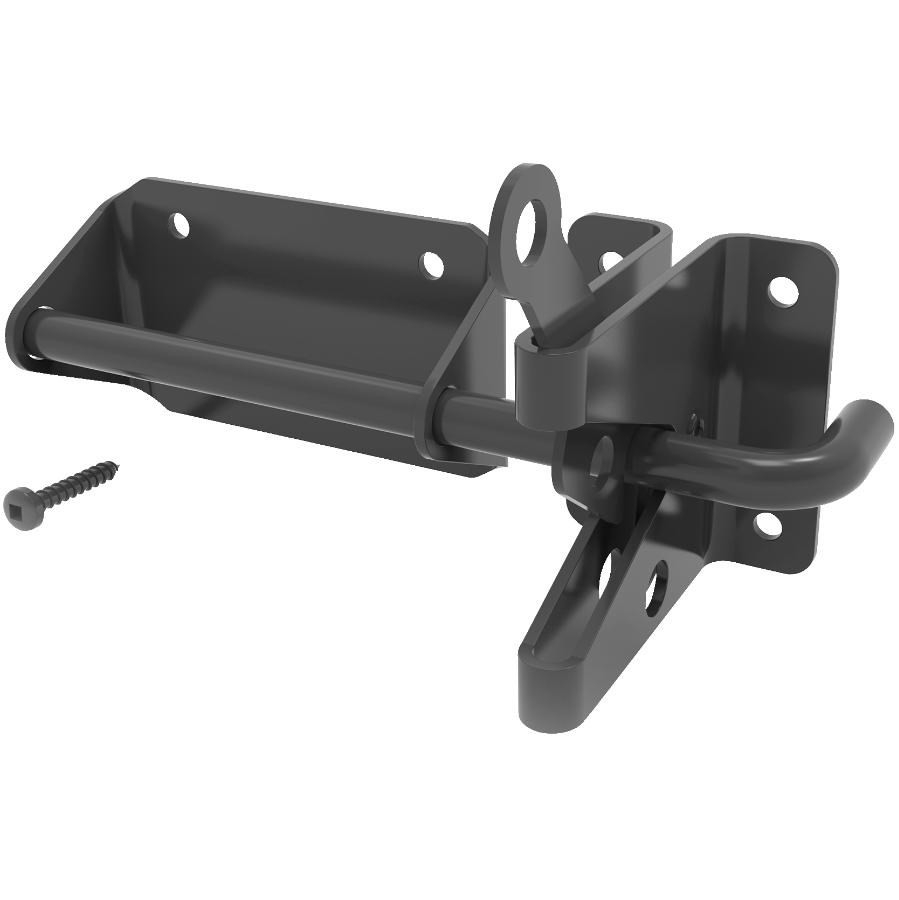 Loquet robuste pour barrière, noir