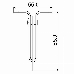 Loquet robuste pour barrière, noir