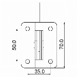 Loquet robuste pour barrière, noir