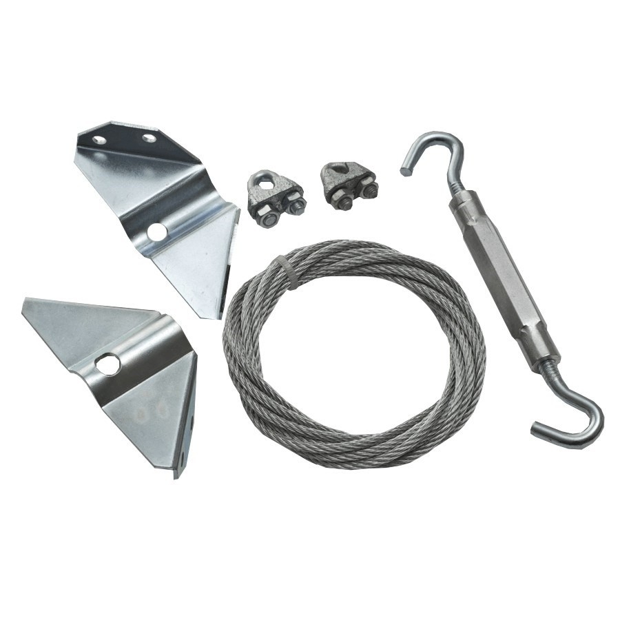 Trousse de quincaillerie anti-gauchissement de 4 po pour barrière, plaqué zinc