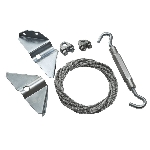 Trousse de quincaillerie anti-gauchissement de 4 po pour barrière, plaqué zinc