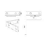 Paquet de 4 renforts de coin galvanisés de 2-1/2 po x 5/8 po