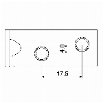 Paquet de 2 renforts de coin en acier inoxydable de 1-1/2 po x 5/8 po