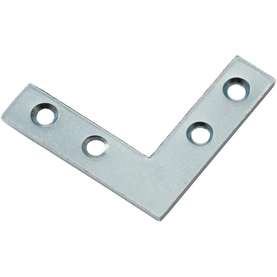 Renfort de coin plat de 1-1/2 po en zinc