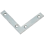 Renfort de coin plat de 3-1/2 po en zinc