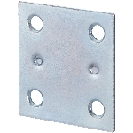 Paquet de 4 plaques de renfort de 1-1/2 po en zinc