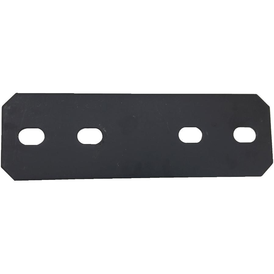 Plaque de fixation noire de 9-1/2 po x 3 po x 1/8 po