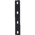 Plaque de fixation noire de 10 po x 1-1/2 po x 1/8 po