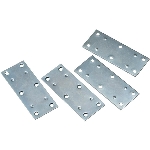 Paquet de 4 plaques de renfort de 3-1/2 po en zinc