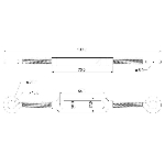 OEil en acier inoxydable avec tendeur d'oeil, 1/4 po x 7-1/2 po