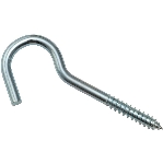 Crochet tire-fond de 1/4 po x 4-1/4 po, zinc