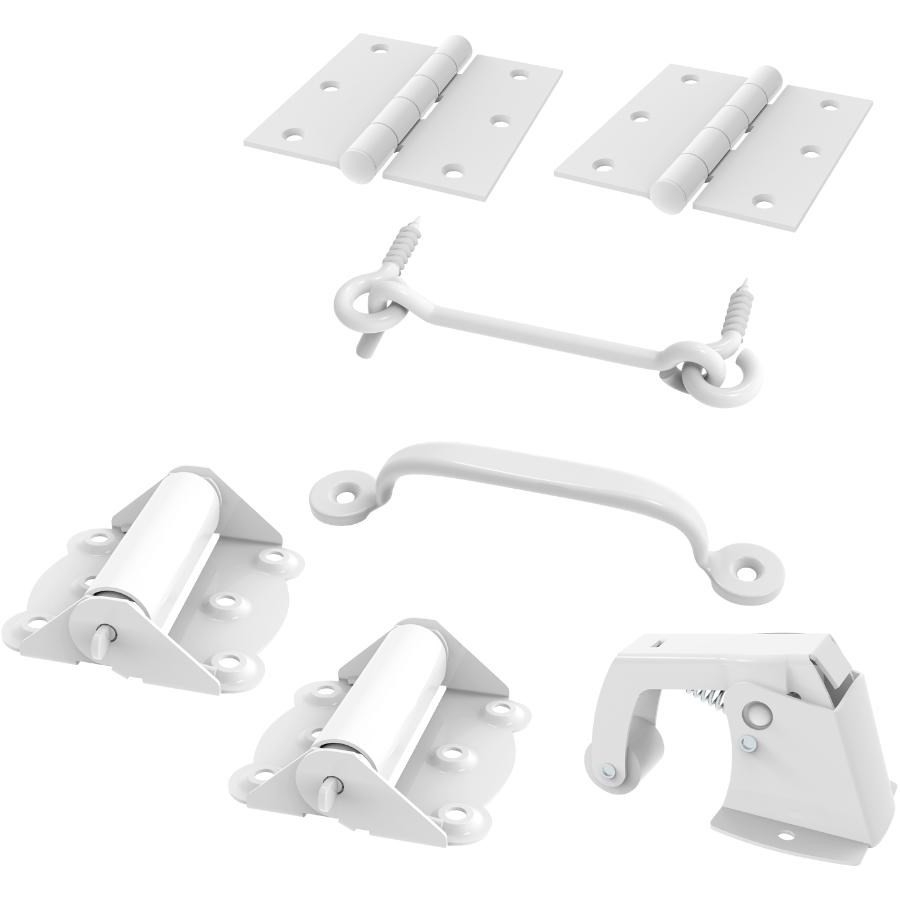 Ensemble de 7 pièces pour porte-moustiquaire, blanc