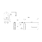 Moraillon de sûreté de 1-3/4 po en zinc