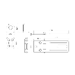 Moraillon de sûreté de 3-1/4 po en zinc