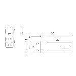 Moraillon de sûreté de 4-1/2 po en zinc