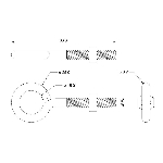 Boulon à oeil en zinc de 1/4 po x 2-1/2 po, avec écrou