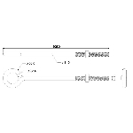 Boulon à oeil en zinc de 1/2 po x 12 po, avec écrou