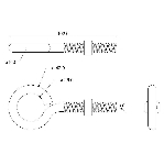 Boulon à oeil en acier inoxydable de 3/8 po x 4 po, avec écrou