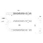 Boulon en U no 136 en zinc de 1/4 po x 1-1/8 po x 3-1/2 po, avec plaque et écrou hexagonal