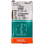 Paquet de 2 charnières de 3 po à rayon de 5/8 po, nickel satiné