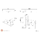 Paquet de 2 charnières en T légères de 2 po, zinc