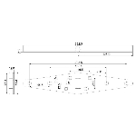 Charnière à penture robuste de 5 po en zinc