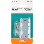 Paquet de 2 charnières étroites de 2-1/2 po à broche fixe, zinc