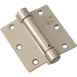 Charnière à ressort réglable de 3-1/2 po, nickel satiné