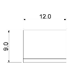 Paquet de 8 pinces pour miroir, nickel