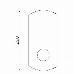 Paquet de 8 pinces pour miroir, nickel