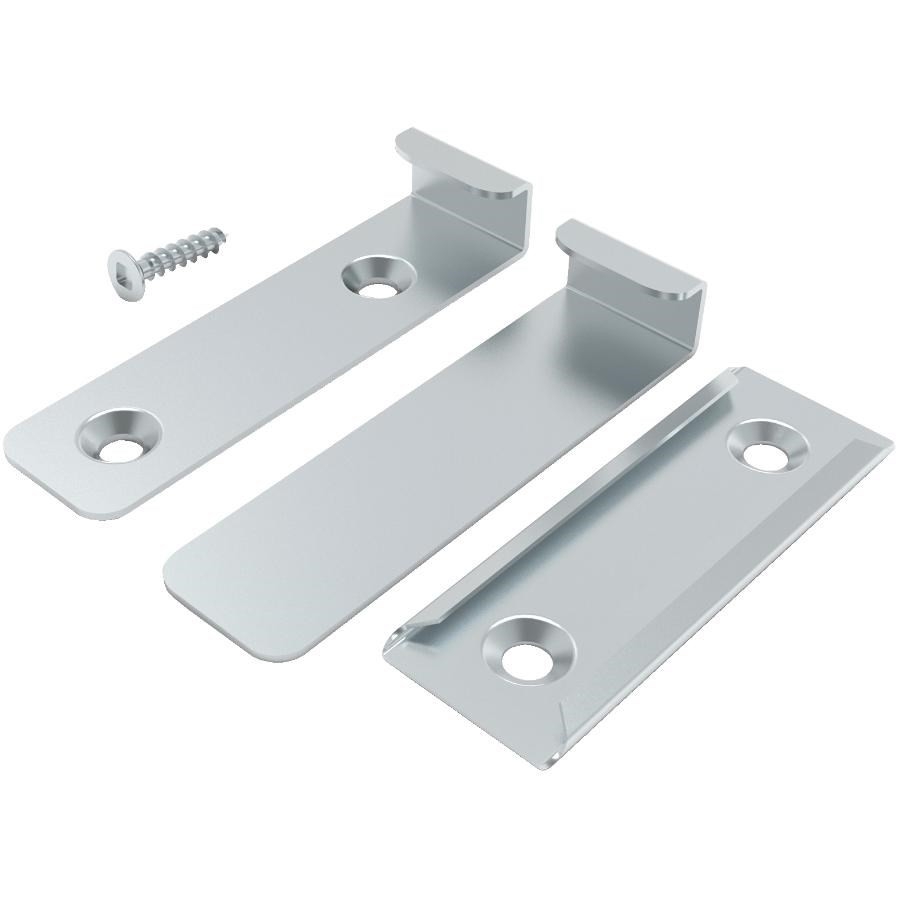 Paquet de 4 pinces métalliques dissimulées pour miroir, robuste