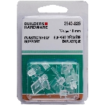 Paquet de 8 supports de 1/4 po en plastique pour tablette, transparent