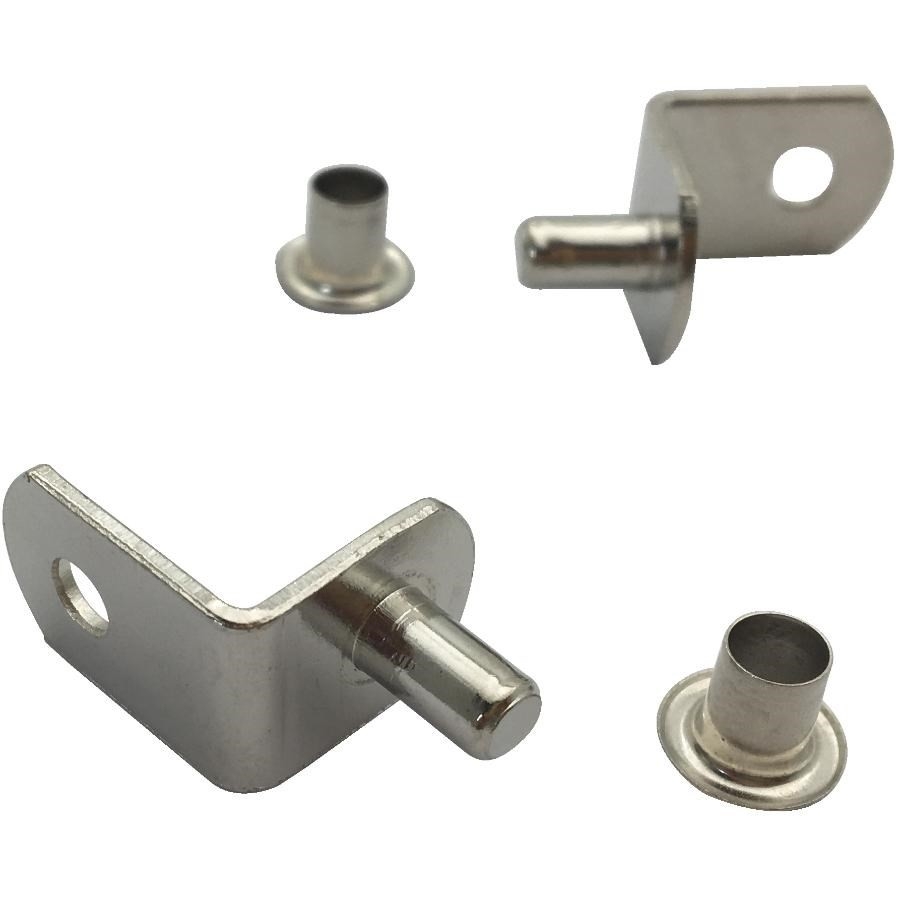 Paquet de 8 supports de 5 mm à angle pour tablette, nickel