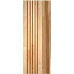 Couvre-poteau carré cannelé de 7-1/4 po x 8 pi en pin