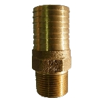 Adaptateur hexagonal en bronze de 1-1/4 po x 1 po