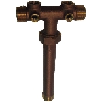 Té de réservoir en bronze de 1 po x 11 po avec raccord