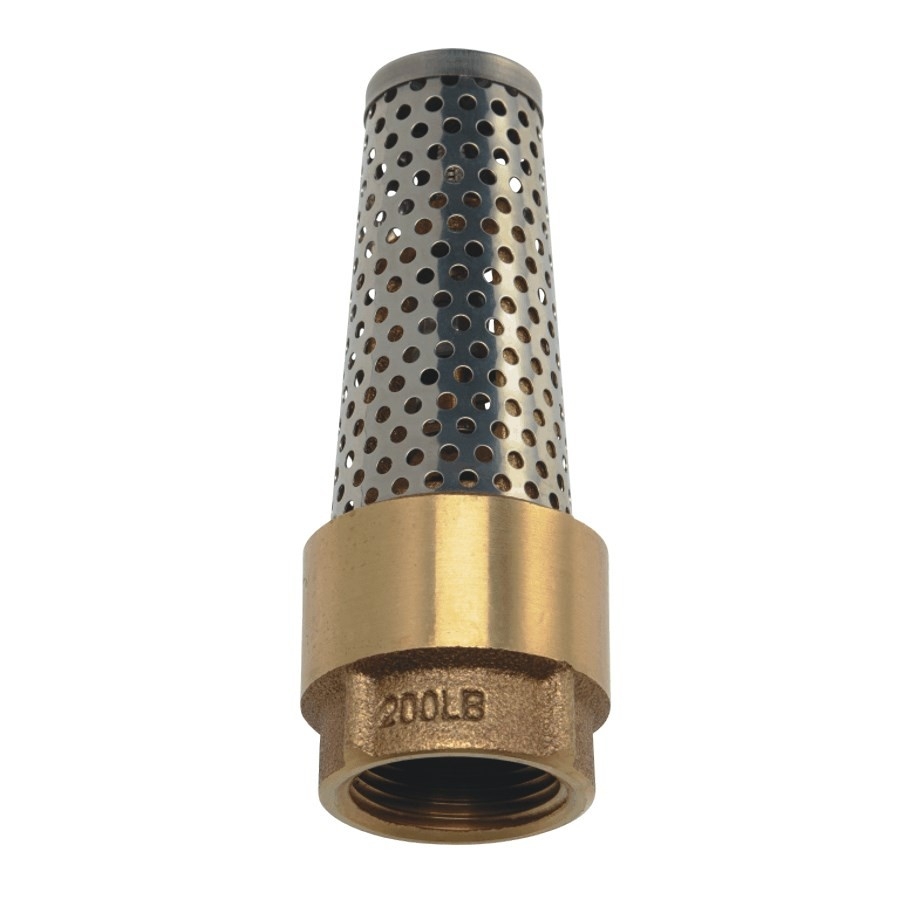 Clapet de pied de 3/4 po, bronze/acier inoxydable