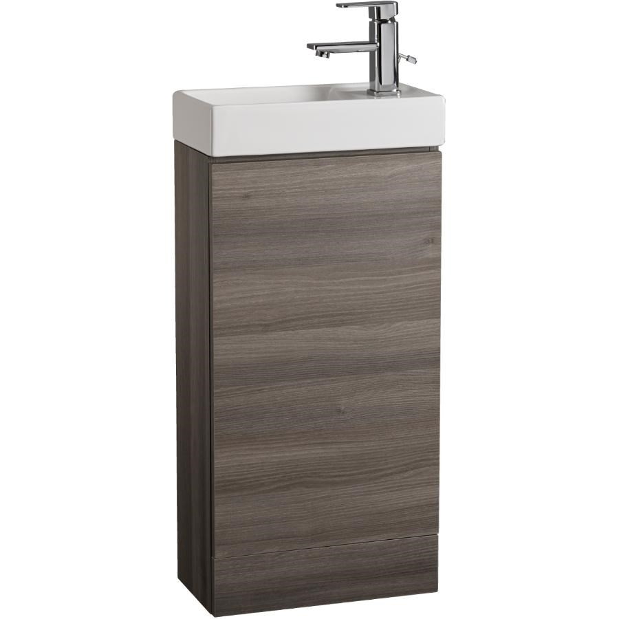 Meuble-lavabo Rylee gris de 16 po à 1 porte