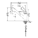 Robinet rétractable Oralie, nickel brossé