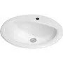 Lavabo de meuble-lavabo en porcelaine blanche de 20 po x 17 po 