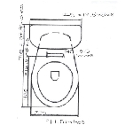 Toilette non isolée blanche Bournelli de 6 L à économiseur d'eau, 10 po