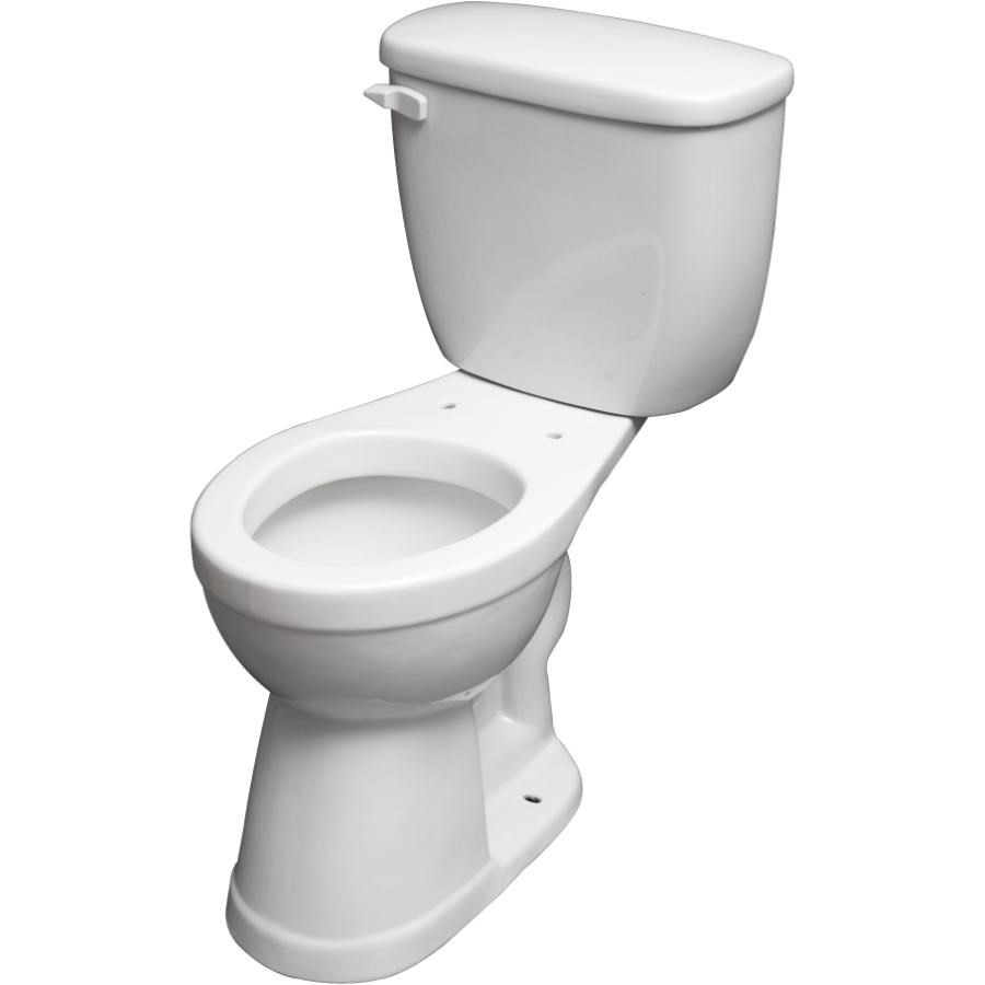 Toilette allongée blanche isolée Verrazano de 6 L, 18 po
