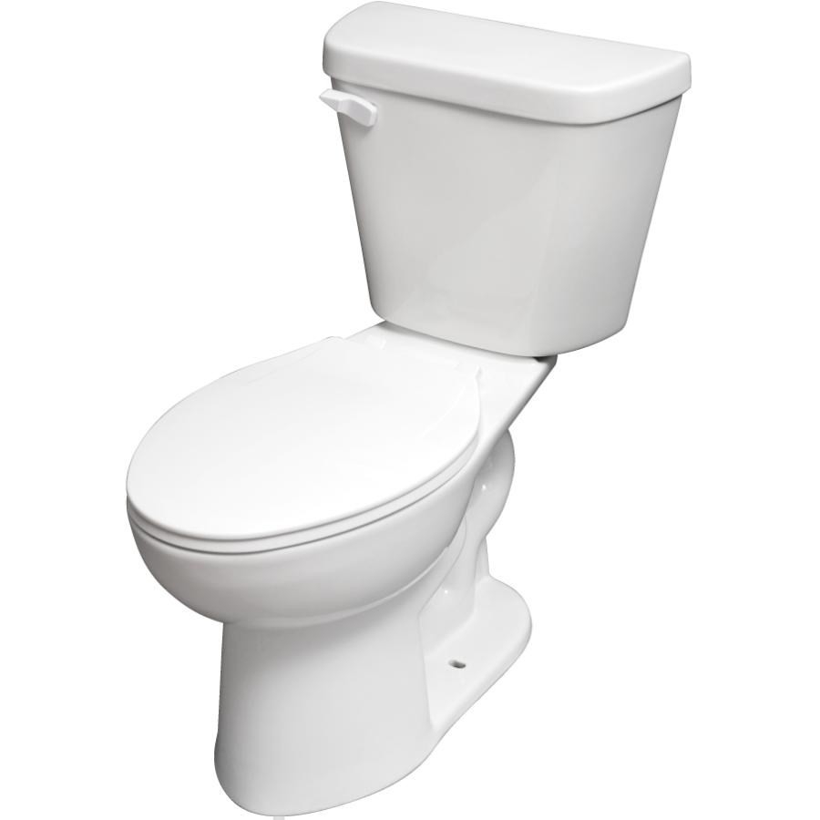 Toilette allongée isolée blanche de 4,8 L Cabot 16,5 po de hauteur
